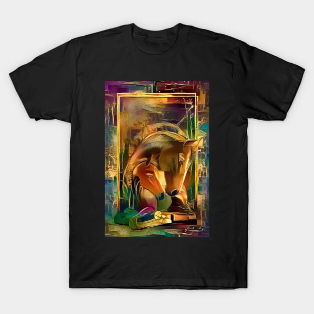 Mare and foal. Protective mother T-Shirt by Ariela-Alez